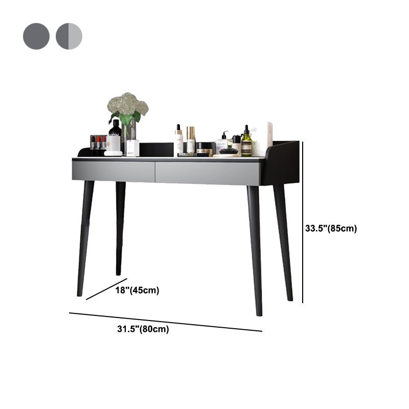 Contemporary Engineered Wood Vanity 37.8" H Vanity Set with Stool