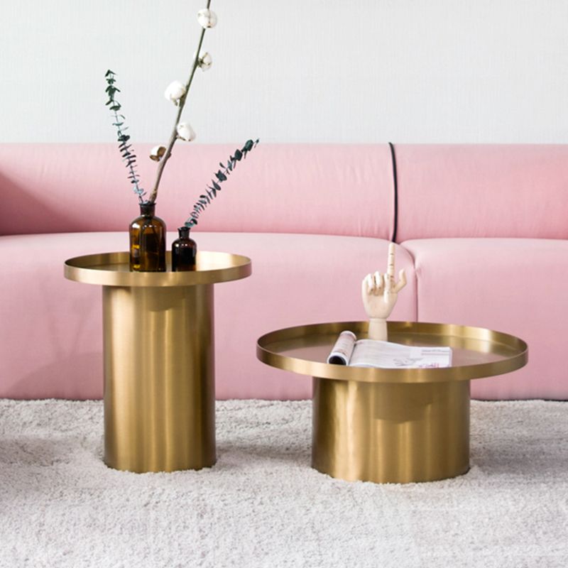 Mid-Century Modern Steel Coffee Table Pedestal Tray Top Cocktail Table