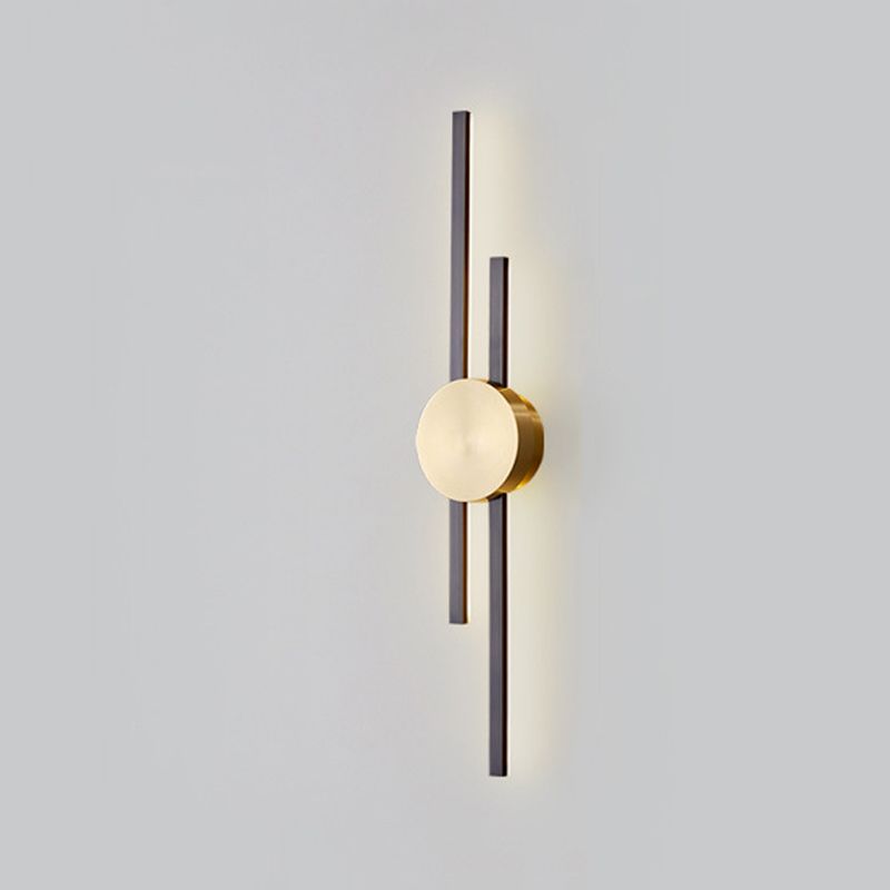 Multi Lights Linear Wall Lighting Fixtures Modern Style Metal Wall Mounted Lights