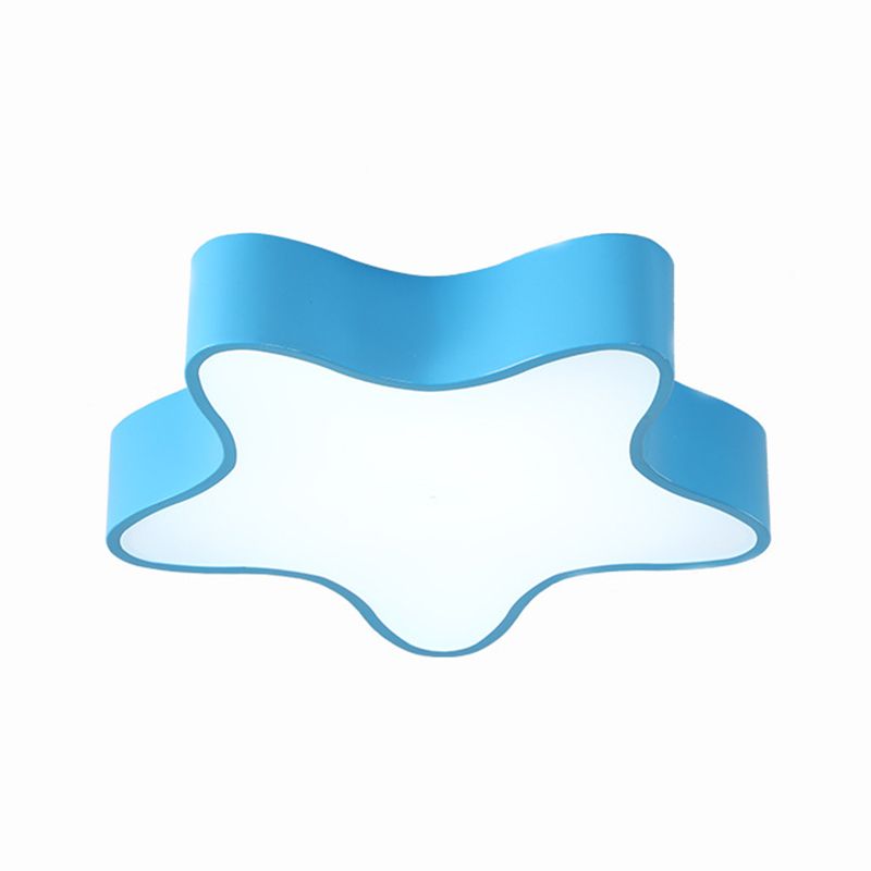 Starfish Shaped Flush Ceiling Light Cartoon Acrylic Kindergarten LED Flush Mount Lighting Fixture