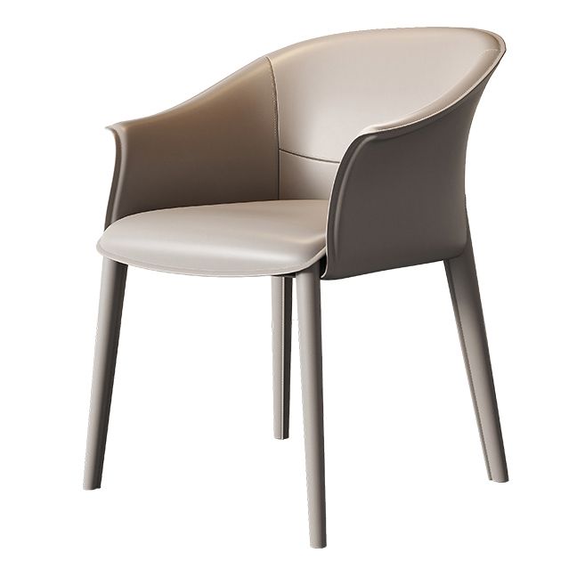 Contemporary Metal Dining Room Chair Leather Dining Chairs for Home Use