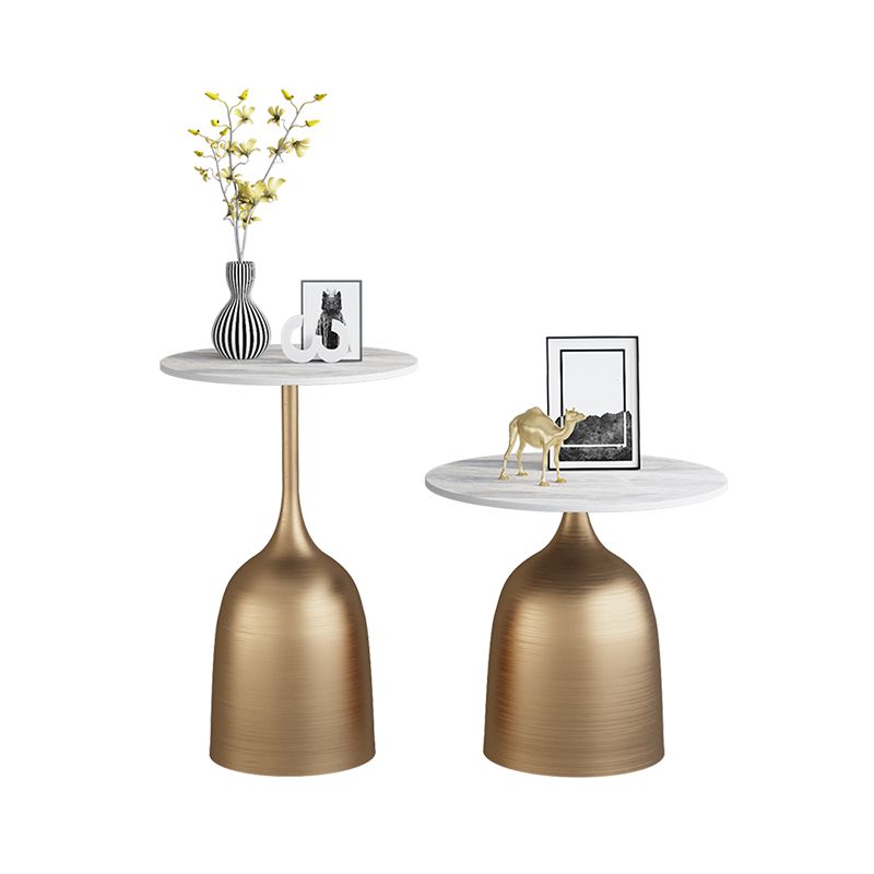 Mid-Century Round Side End Table Pedestal Base Type Sofa Table