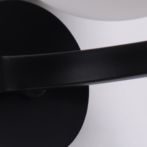 Modernism Globe Bath Vanity Lighting Metal Black/White Light for Bathroom