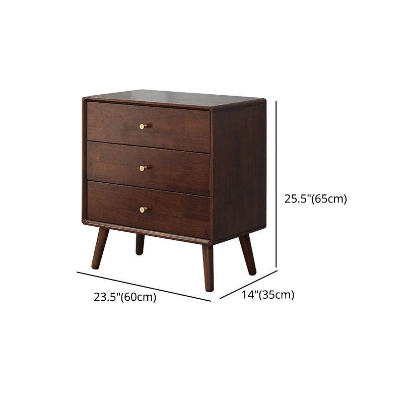 13.77" Wide /15.35" Wide Accent Cabinet Solid Wood 3/4/5  Drawers Cabinet in Brown