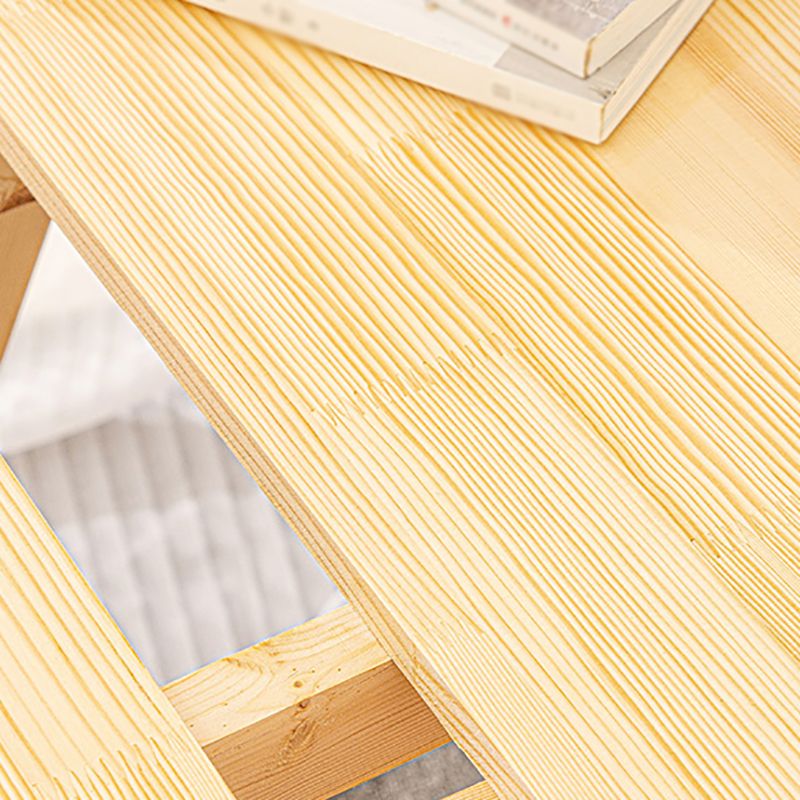Contemporary Dining Room Wood Table Natural Pine Folding Table