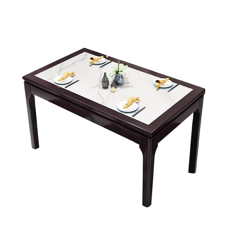 Mid-Century Modern Sintersteintisch mit 4 Beinen, rechteckiger Tisch für Zuhause