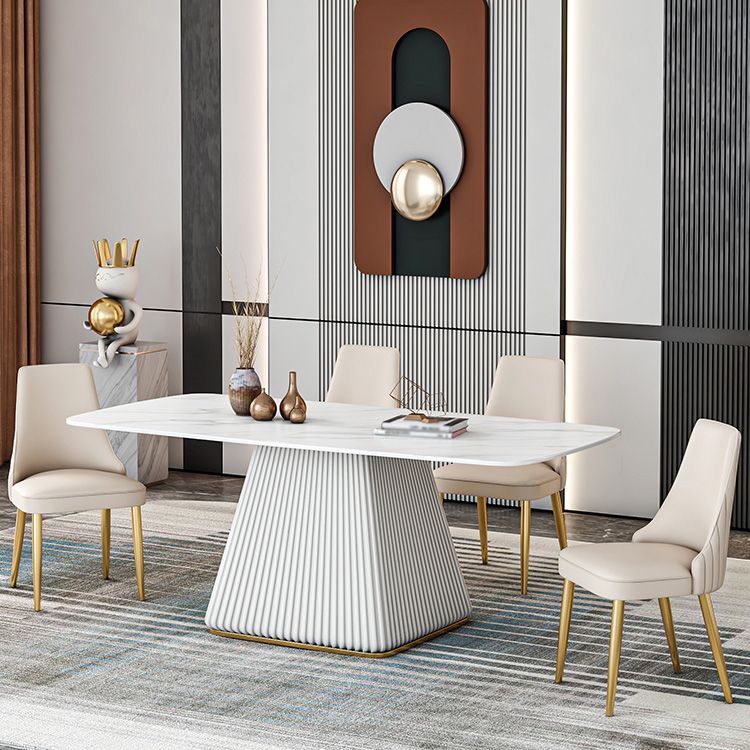 Glam 1/2/5/7 stukken Dinerset Sintered Stone Dining Furniture voor thuisgebruik
