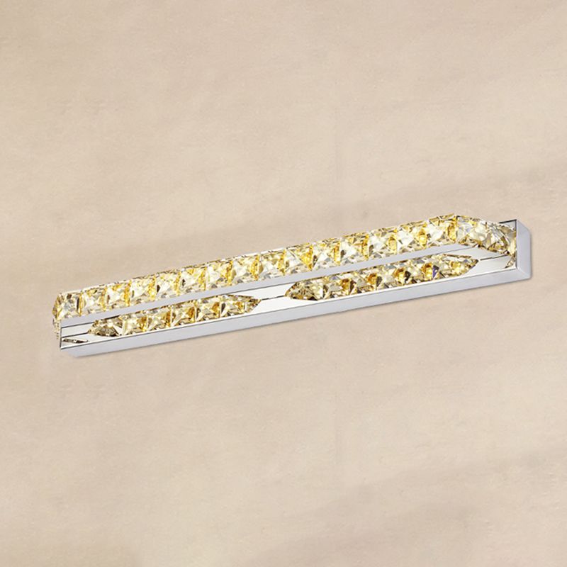 Forma lineal estilo contemporáneo tocador de tocador 1 luz de espejo LED de luz para baño