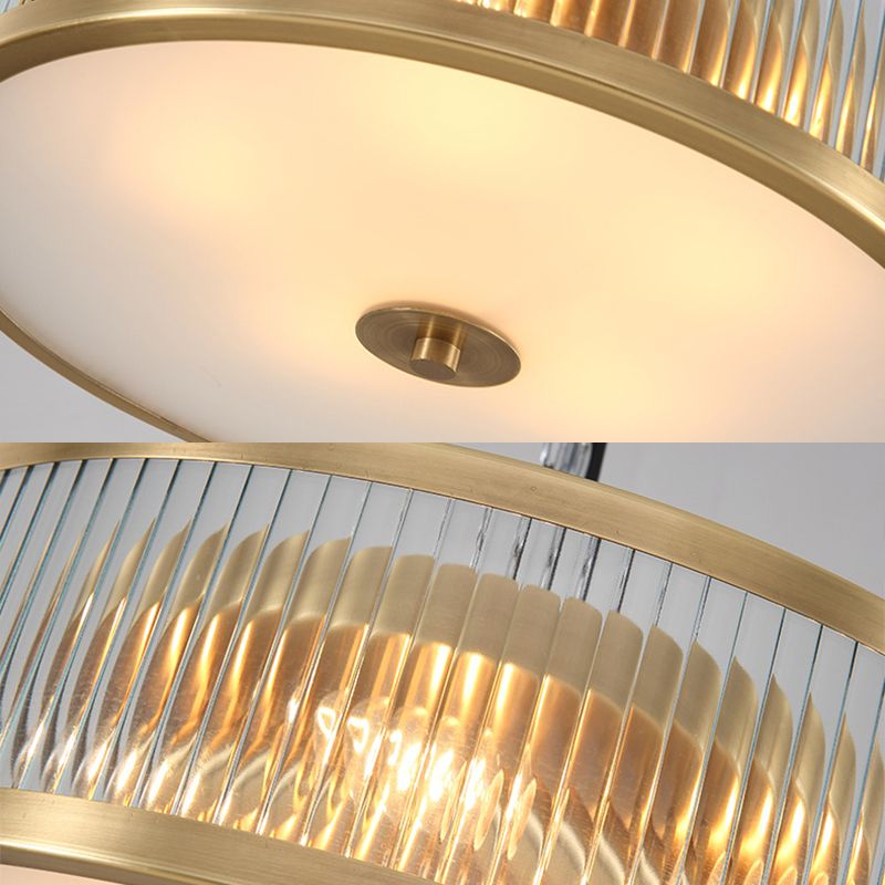 Glass Drum Flush Mount Ceiling Light Fixture Traditional Bedroom Flush Mount Lighting Fixtures