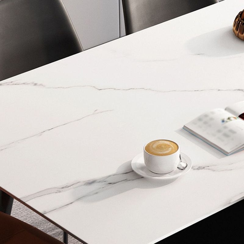 Rectangle Dining Table Industrial 4 Legs  Dining Table for Kitchen