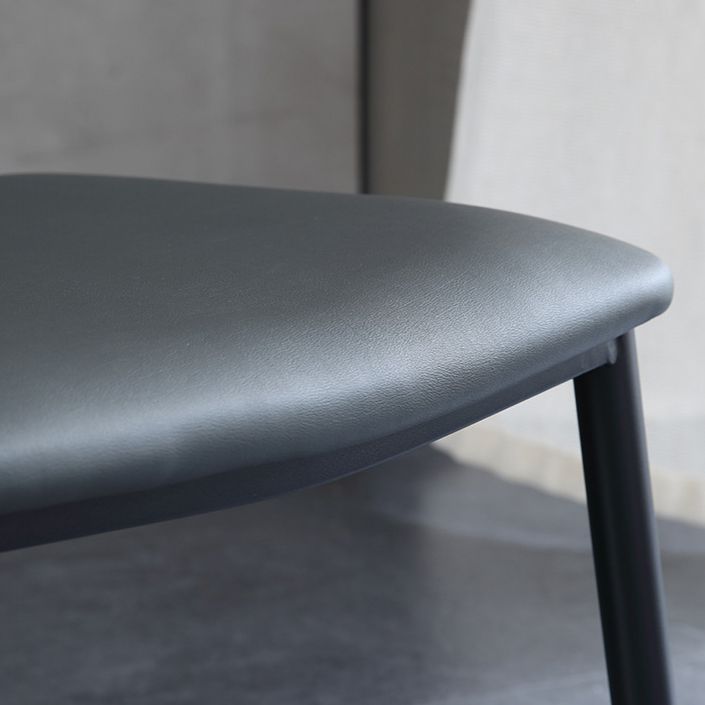 Industrial Wingback Dining Side Chair Dining Room Indoor Armless Chair