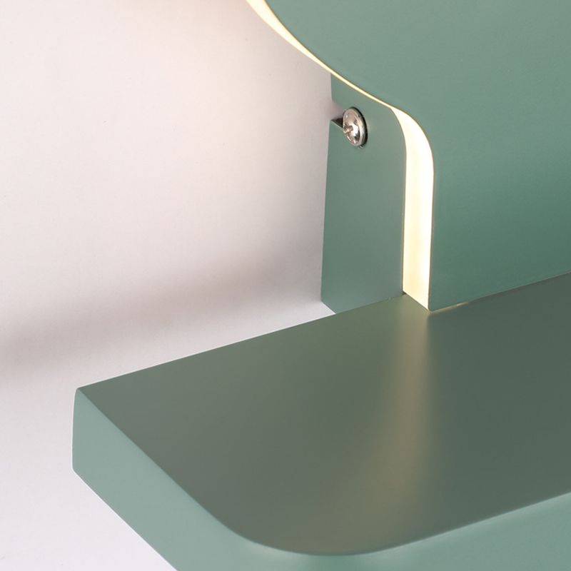 Green Dinosaur Metal Wall Sconce LED Wall Mounted Light Fixture for Child Room