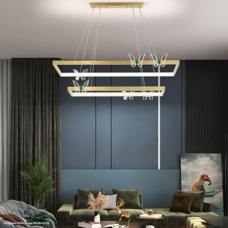 Modern Tiered Pendant Lighting Fixtures Metal Chandelier Lighting