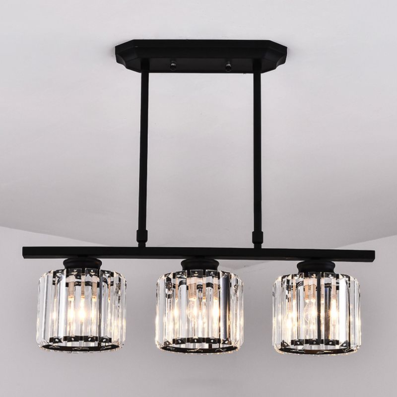 Light Luxury Style Hanging Lamp Geometry Shape Island Light Fixture for Dining Table