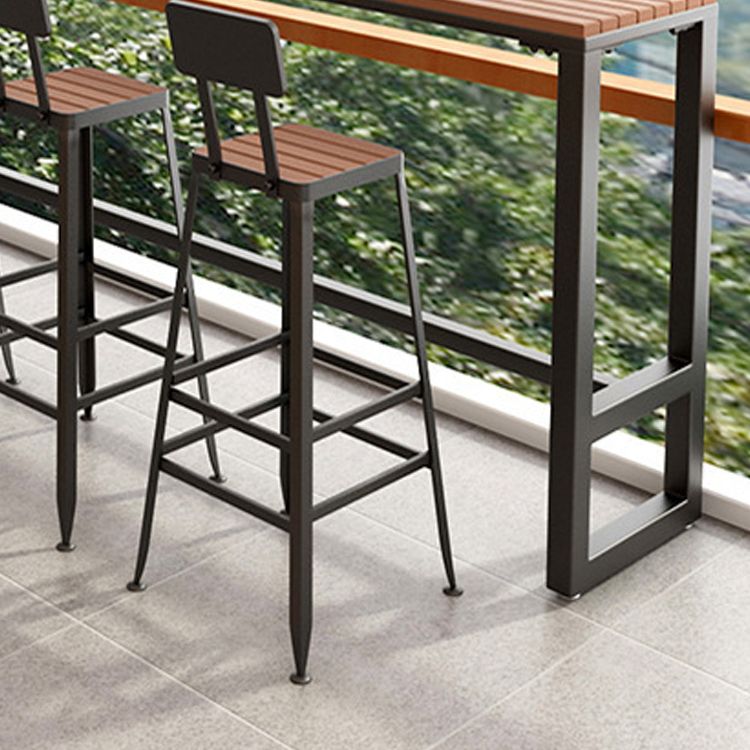 Modern Reclaimed Wood Bar Table Set 1/2/5 Pieces  Counter Table for Dining Room