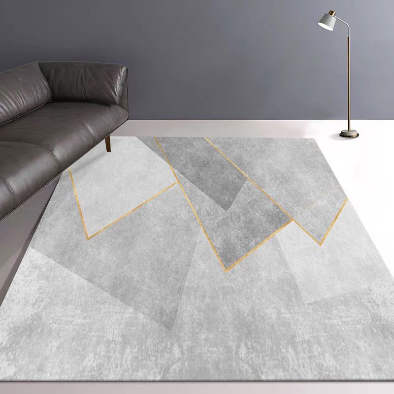 Tapis noir simplicité en Polyester, bloc de couleurs, avec envers antidérapant, pour la décoration de la maison