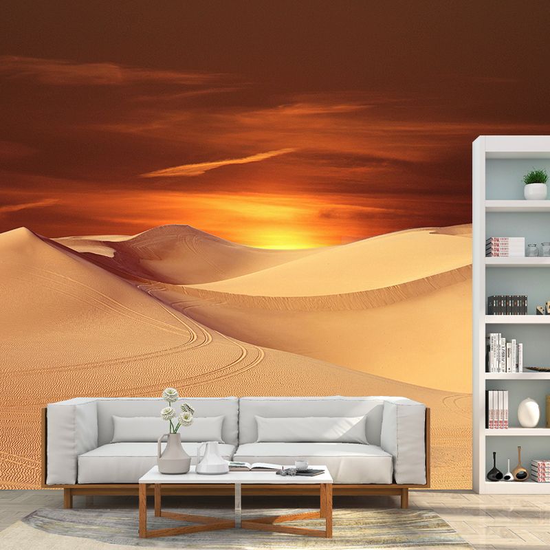 Modernism Big Desert Scenery Mural Wallpaper Stain Resistant Modern Interior Decoration
