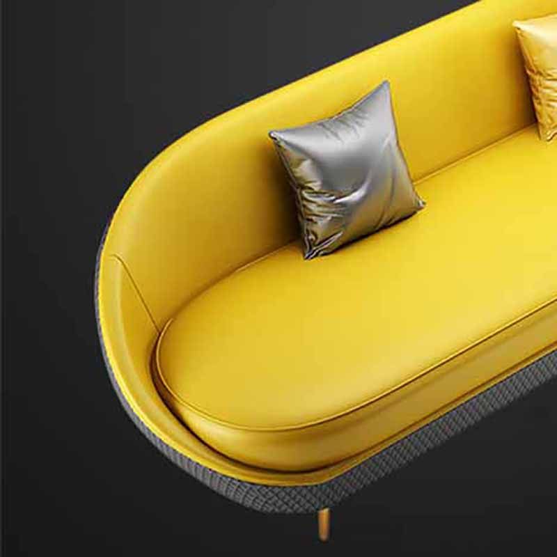 Sloped Arms No Distressing Sofa Stain Resistant Tight Back Sofa for Living Room