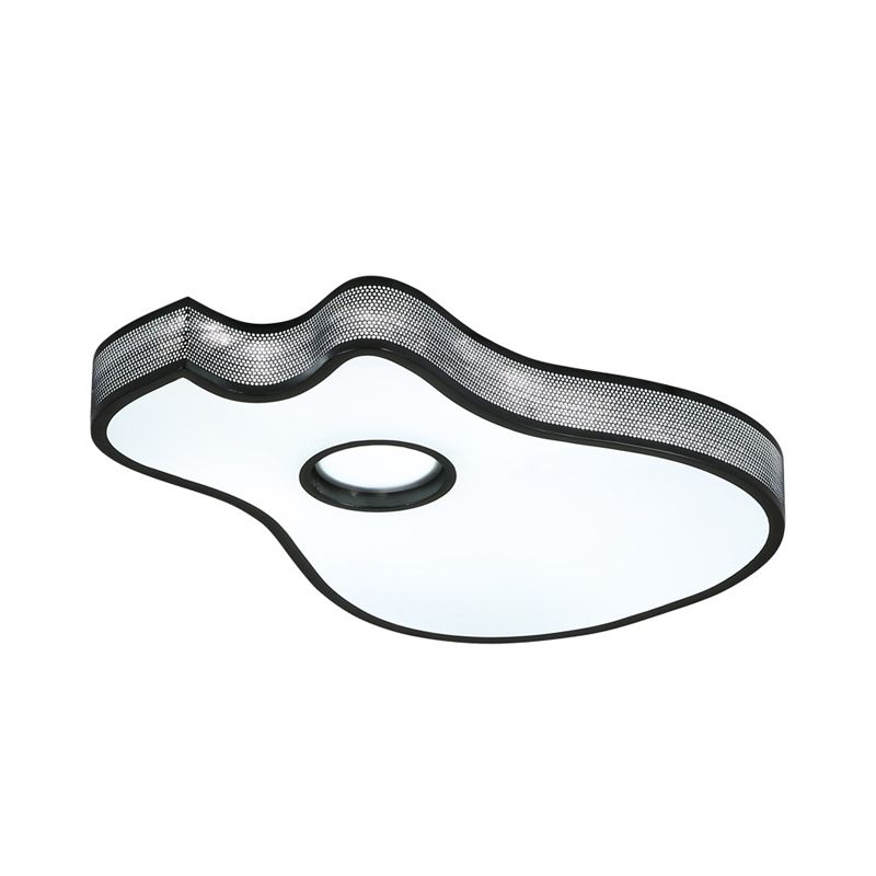 Lámpara de techo empotrada LED blanca creativa con forma de guitarra, accesorio de techo acrílico para dormitorio de niños y niñas