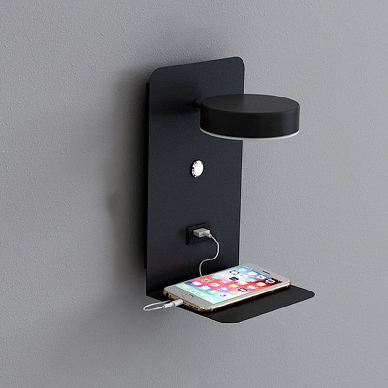 Moderne rotatable LED -Krankenbettlampe USB -Ladeanschluss Design Einfachheit Lichter mit Telefonhalter