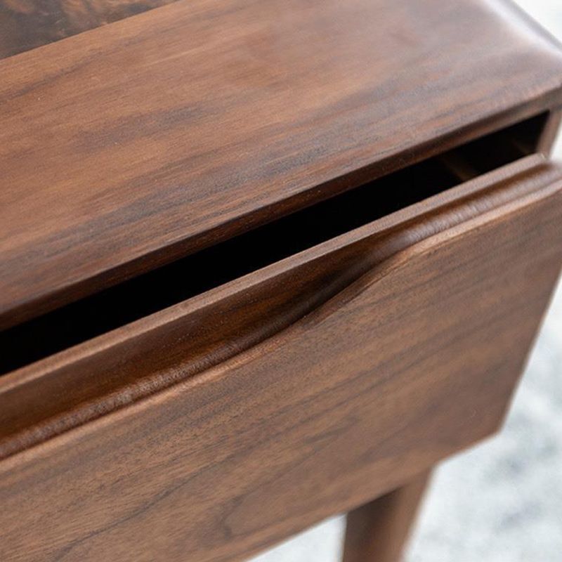 23" Wide Contemporary Coffee Table Rectangle Solid Wood Cocktail Table