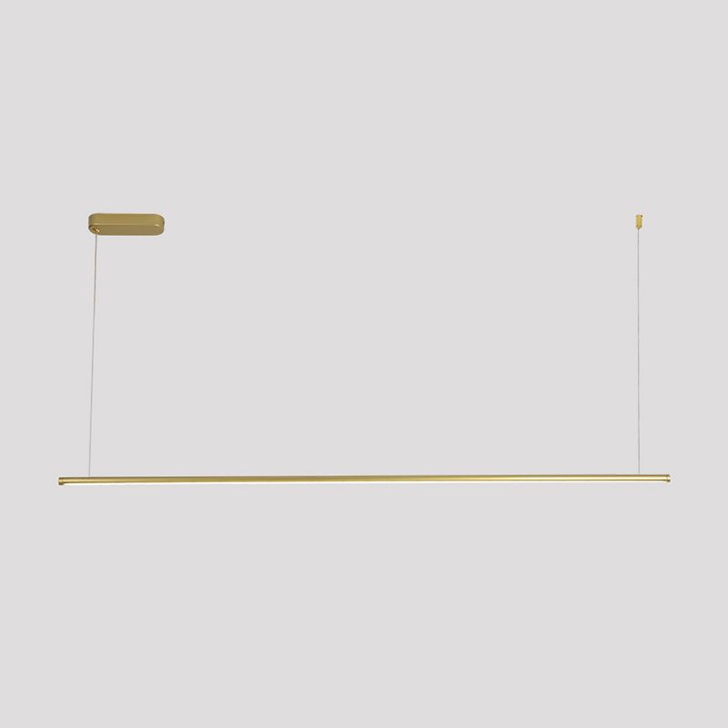 Style moderne en forme linéaire îlot clair métal monomoteur d'éclairage léger de l'île