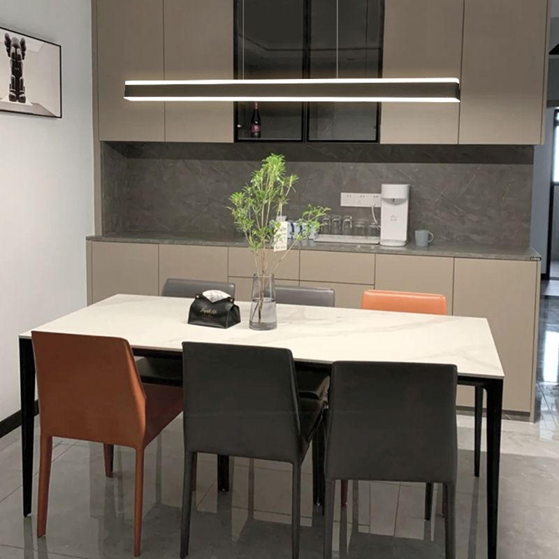 Simplicity Contemporary Kitchen Island Lights Acrylic Shade Hanging Light for Dining Room