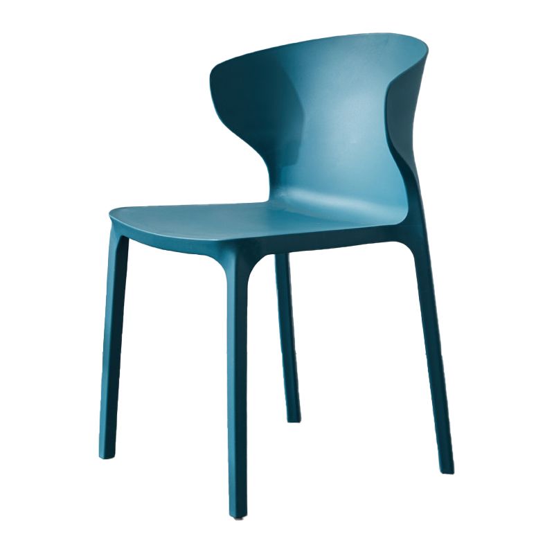 Scandinavian Plastic Side Chair Wingback Dining Kitchen Room Chair