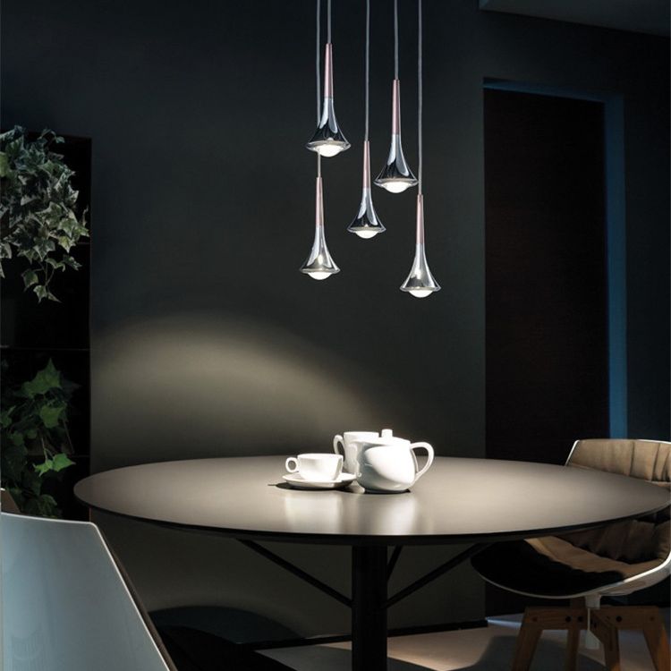 Raindrop LED Pendant Light Minimalist Aesthetic Acrylic Dining Room Suspension Lamp