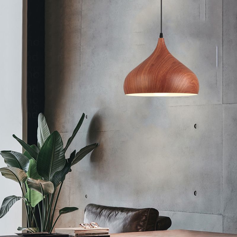 Lampada a soffitto in alluminio in alluminio in stile Nordico Lampadina a sospensione con sfumatura in metallo per barra