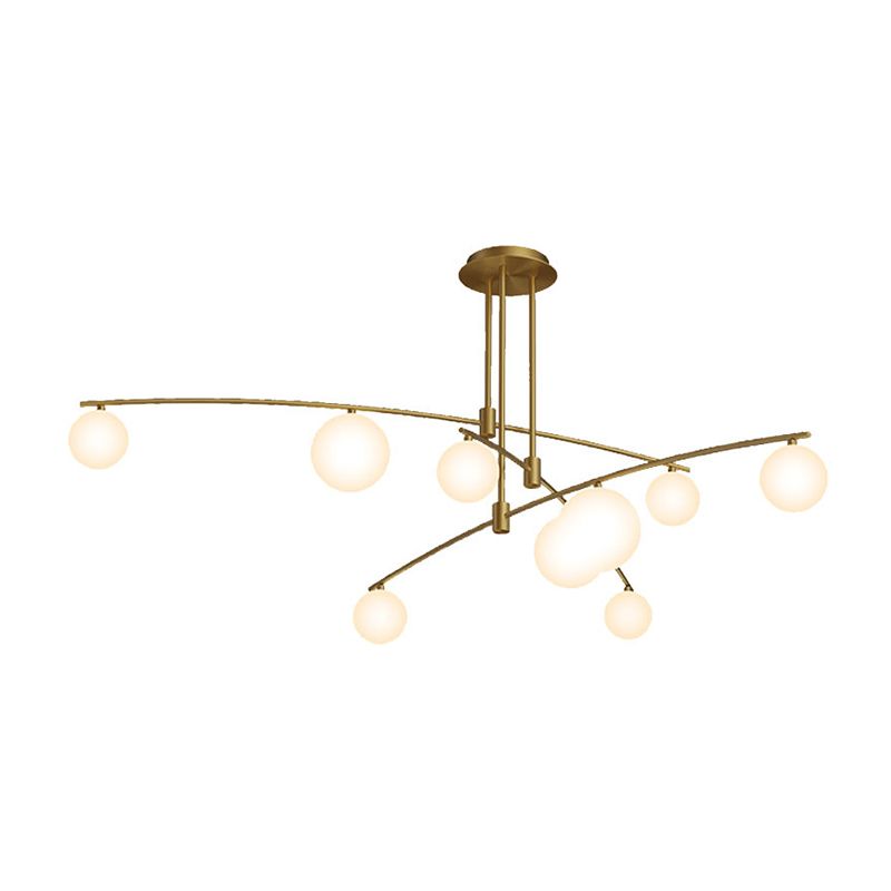 Gold Balls  Chandelier Contemporary Chandeliers Glass Multi Lights Chandelier Lamp