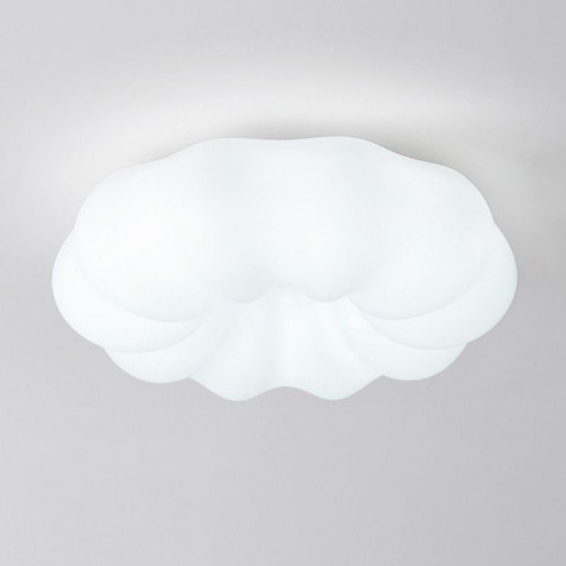 Contemporary White Ceiling Light LED Flush Mount Lighting for Hallway Kitchen