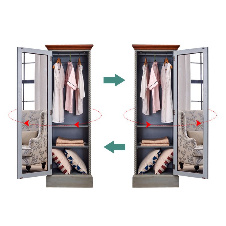 Traditional Birch Wood Storage Cabinet Matte Finish Cabinet for Home