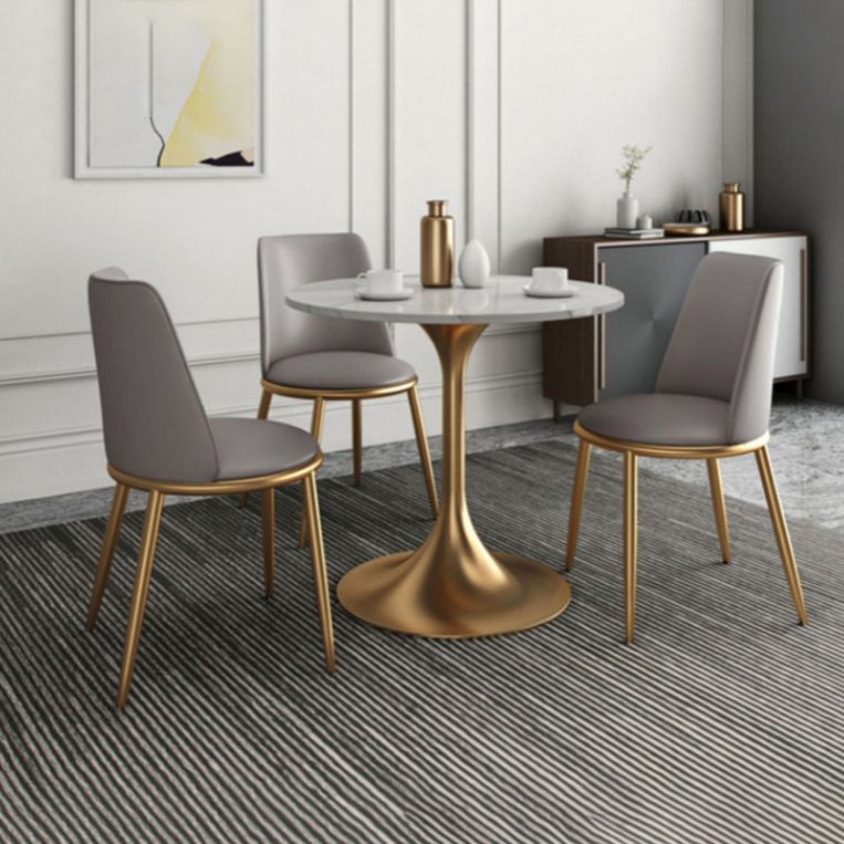 Modern Dining Set 1/4/5 Pieces Round Stone Dining Table for Dining Room