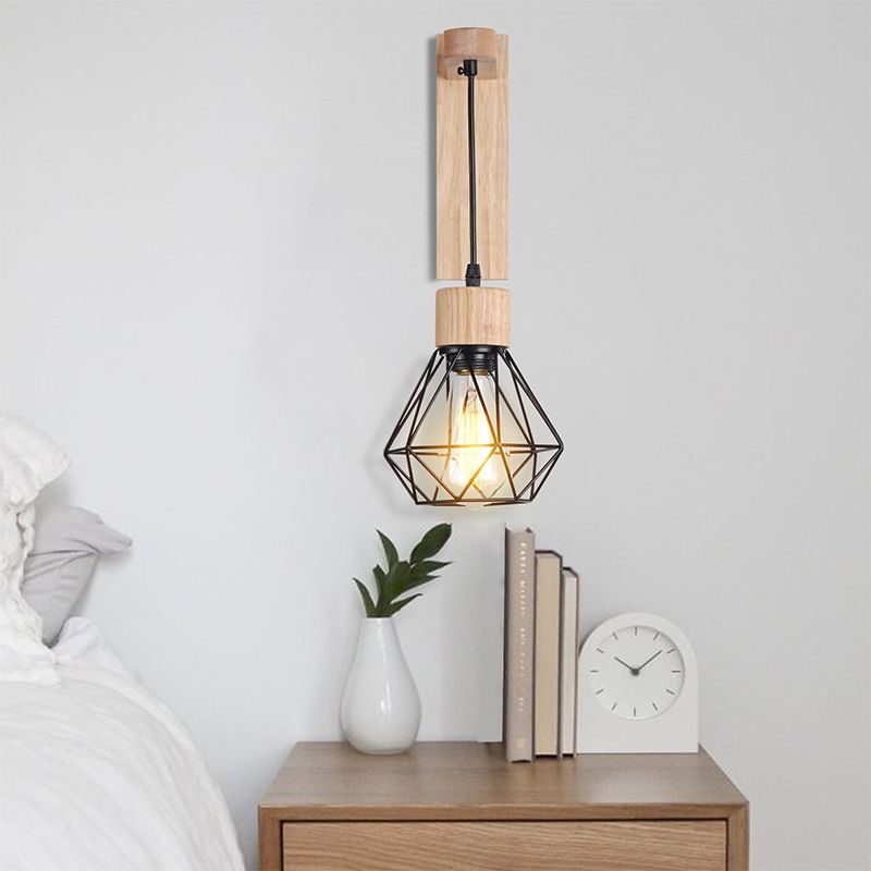 Metallic Shade Wall Lamp Modern Wall Light Sconce for Bedroom