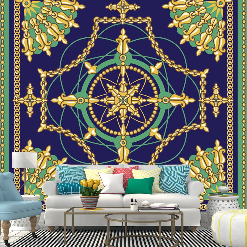 Illustration Fleur De Lis Mural Decal Large Wall Art for Living Room, Personalized Size