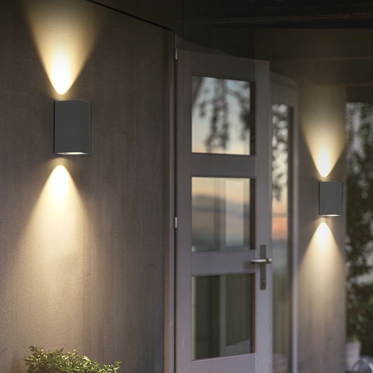 Lámpara de pared contemporánea doméstica arriba y abajo apliques de pared LED para el pasillo del porche