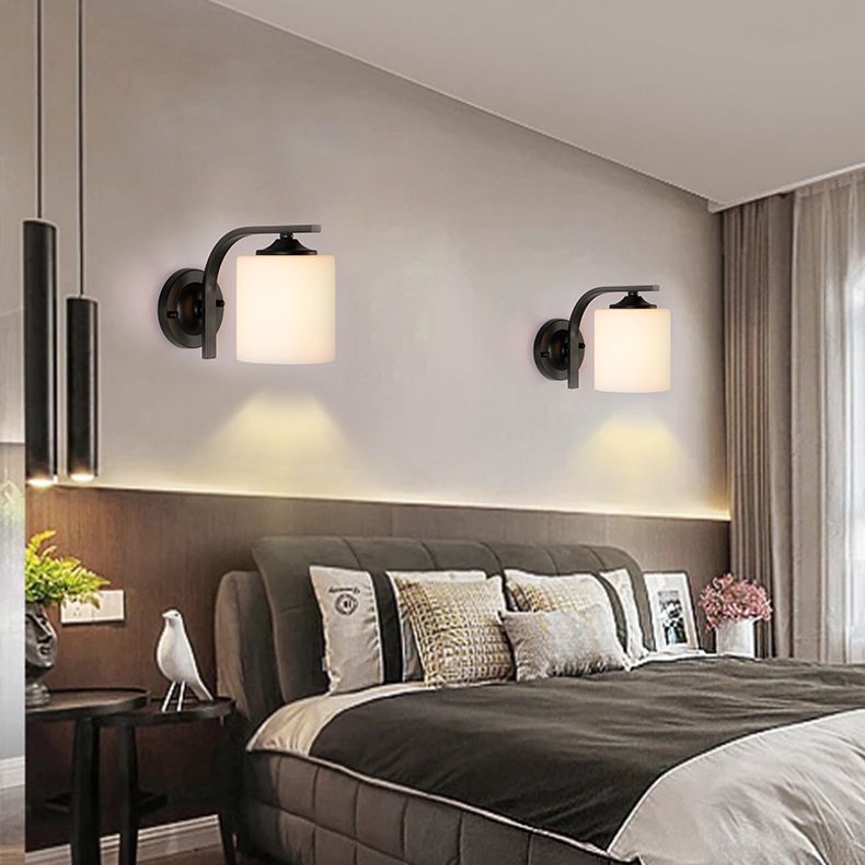 1-Licht-Halbzylinder Wandleuchte modern