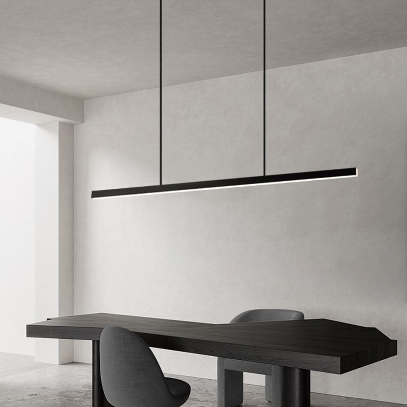 Contemporary Pendant Lighting Fixtures Metal Black Island Lighting Ideas for Dining Room