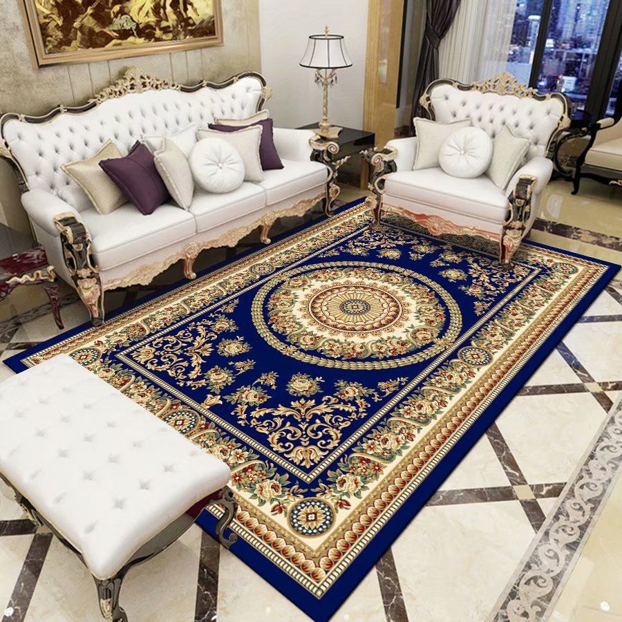 Antike Medaillon -Druckteppich Polyester Innenteppich -Teppichfleck -Widerstands -Fläche Teppich für Wohnzimmer