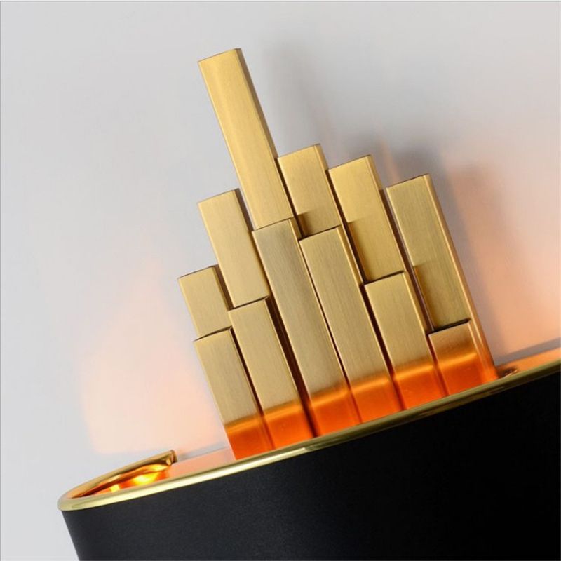 Lámpara de pared de 2 lámparas de pared de pared creativa moderna para el dormitorio de la pared de 2 luces