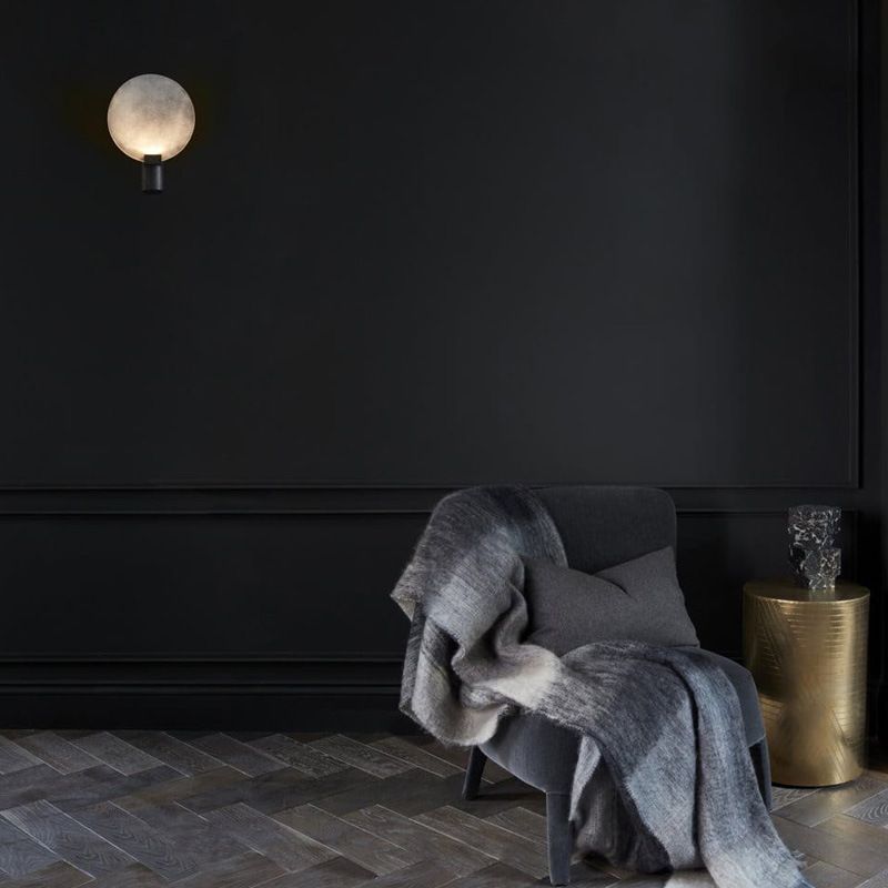 Moderner Stil Kreisform geformtes Wandmontaglampe Metall 1 Lichtwandbeleuchtung Armaturen