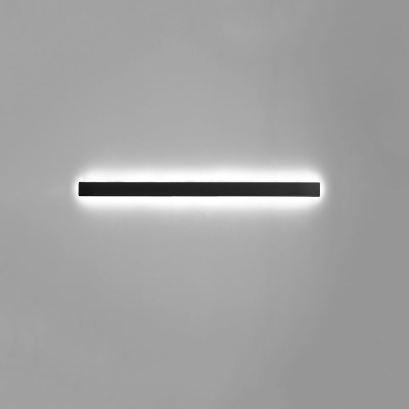 Estilo moderno de estilo minimalista de montaje lineal montura de pared de metal de pared de pared de pared lámpara para sala de estar