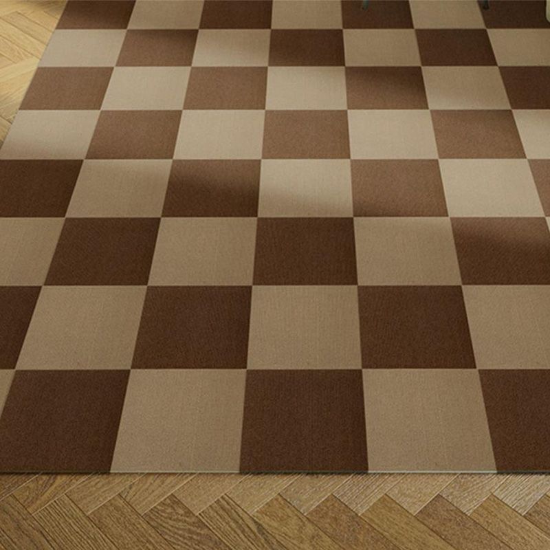 Modern Loose Lay Carpet Tile Checkered Carpet Floor Tile for Living Room