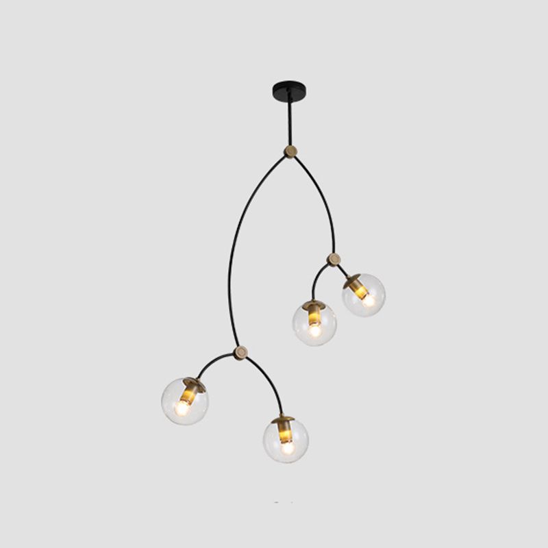 Modern Chandeliers For Dining Room Globe-Shaped Pendant Lighting Fixtures