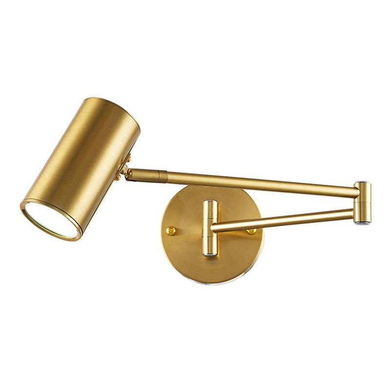 Luces de montaje de pared metálica de brazo columpio Estilo moderno Luces de pared de 1 luces de 1 luces