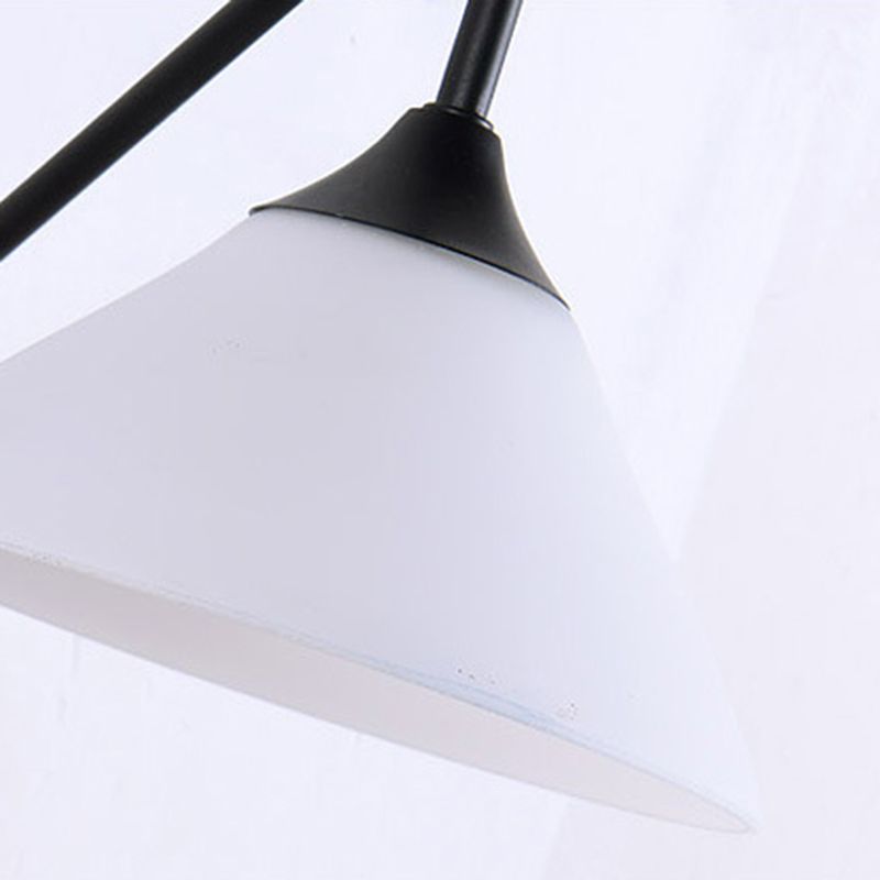 1 Light Simple Geometric Glass Wall Light Fixtures for Bedroom