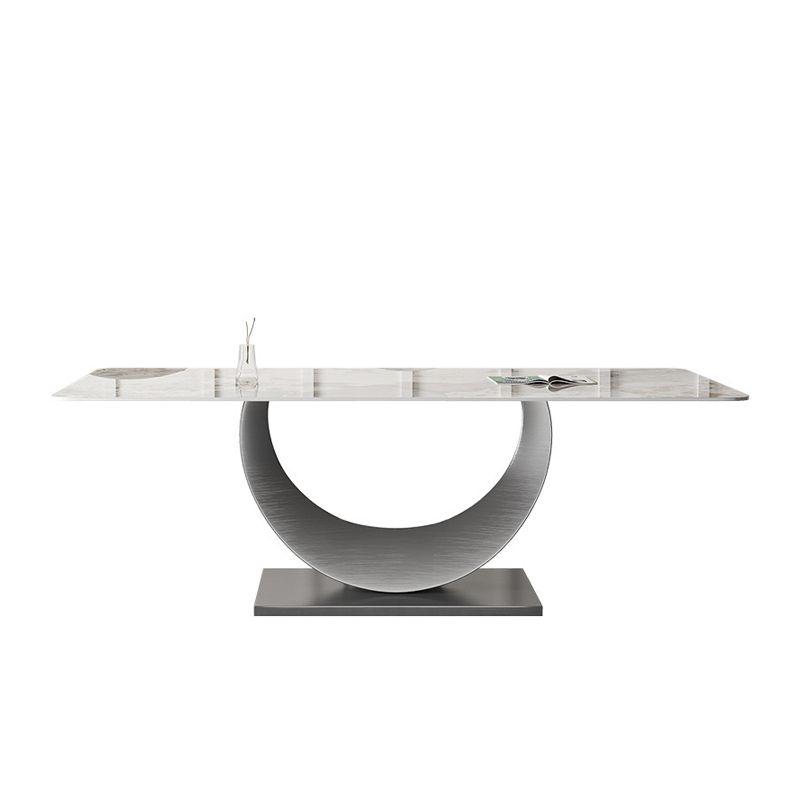 1/3/4/5/7/8 Pcs Sintered Stone Dining Table Set Pedestal Dining Table