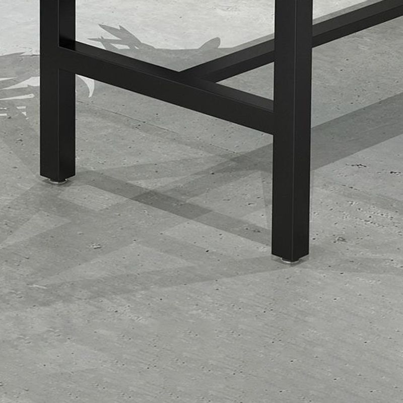 Modern Bar Height Table Solid Wood Top Bistro Bar Table with Metal Base