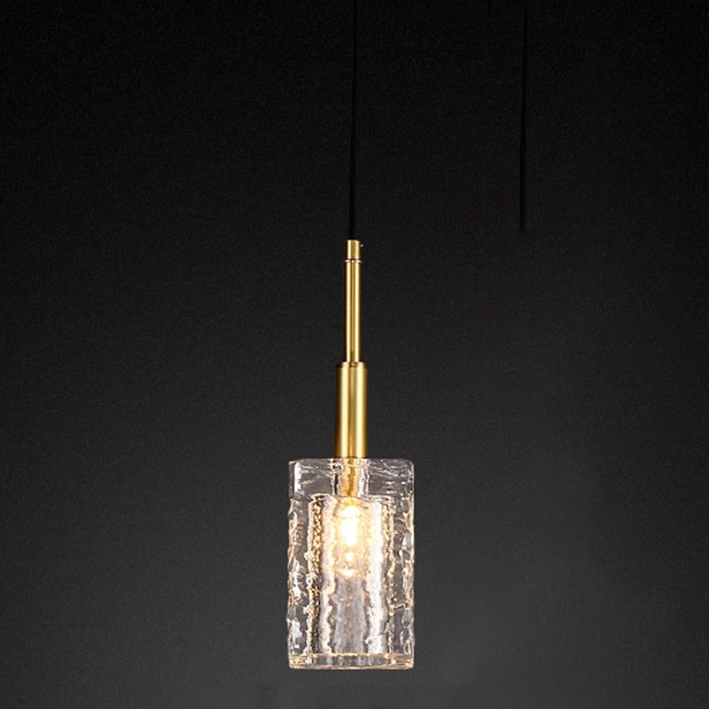 Crystal Cylindrical Hanging Lights Modern Style Hanging Mount Fixture for Bedroom